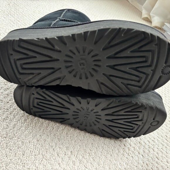 Ugg classic mini platform black suede boots - Picture 4 of 7